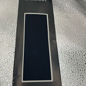 Burberry Womens Size 25 Navy Blue Dress Socks Business Professional Quiet Luxury